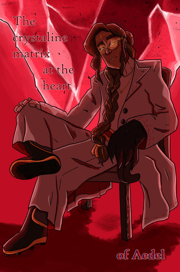 The crystaline matrix // A piece featuring my Original Character, inspired by the events of a DND campaign.