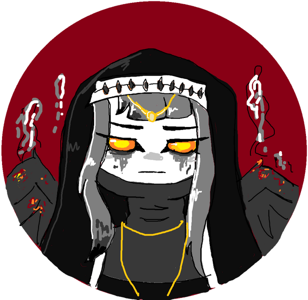 An MSpaint style bust of my character