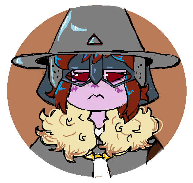A drawing of my character Yvette that I made for use as a virtual tabletop token.
