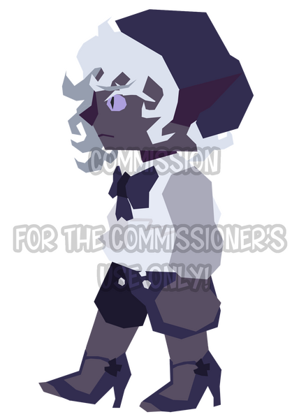 A commission of my regular's drow, made entirely with the poligonal lasso tool
