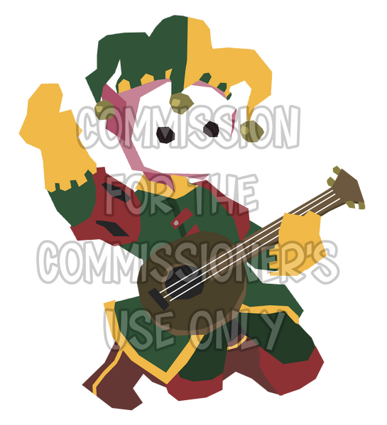 A poly-lasso chibi commission of my friend's character Lark